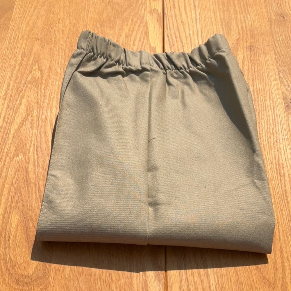 NWT Vintage Sears Pull ON stitch khaki denim jeans 10 petite Made in USA - Picture 10 of 10